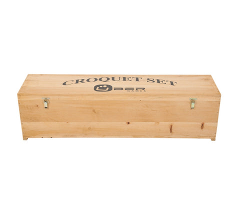 Wooden Croquet Set Box